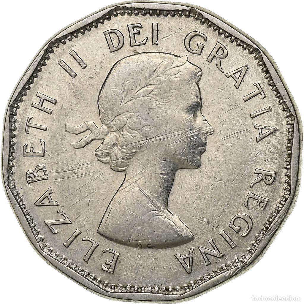Alte M&uuml;nzen aus Amerika: [#135469] Canad&aacute;, Elizabeth II, 5 Cents, 1960, Ottawa, N&iacute;quel, MBC+