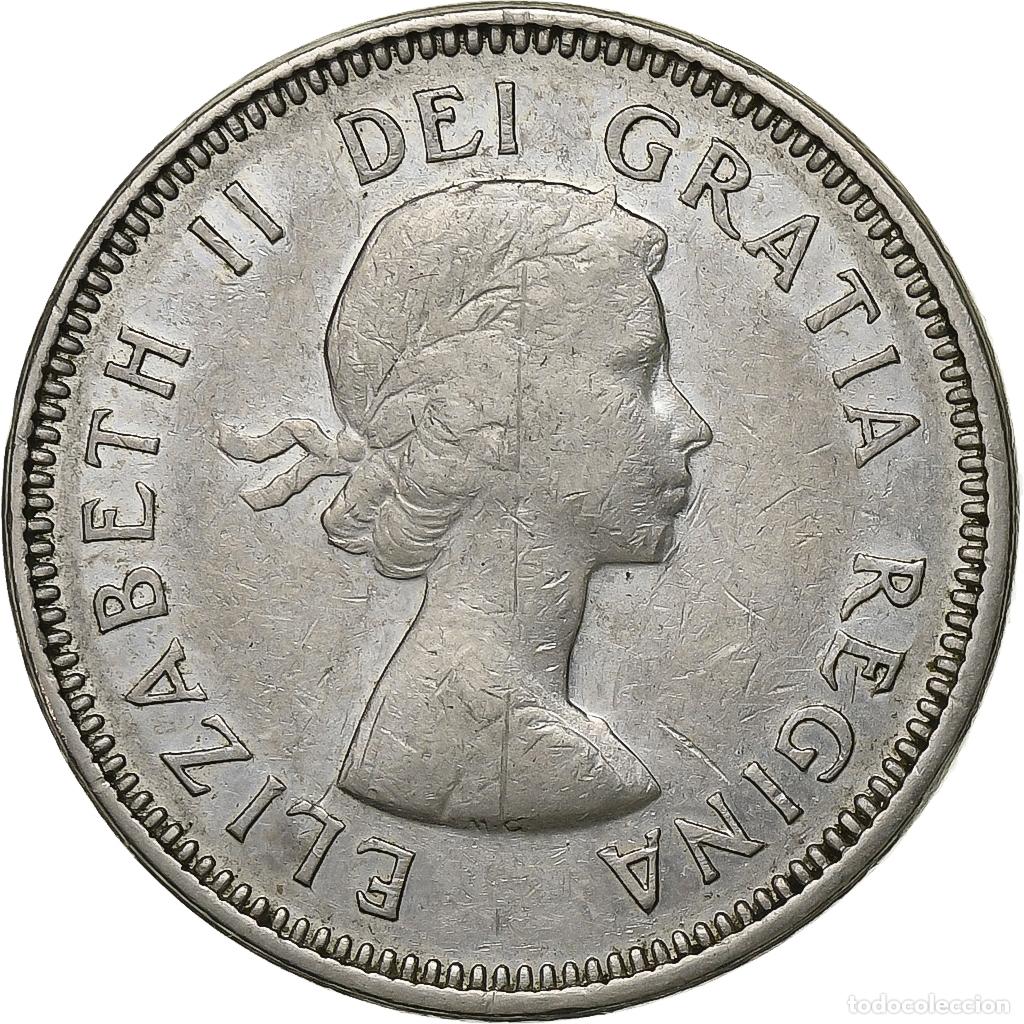 Moedas antigas da Am&eacute;rica: [#135471] Canad&aacute;, Elizabeth II, 5 Cents, 1963, Ottawa, N&iacute;quel, MBC+