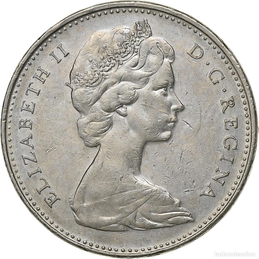 Moedas antigas da Am&eacute;rica: [#135474] Canad&aacute;, Elizabeth II, 5 Cents, 1973, Ottawa, N&iacute;quel, MBC+
