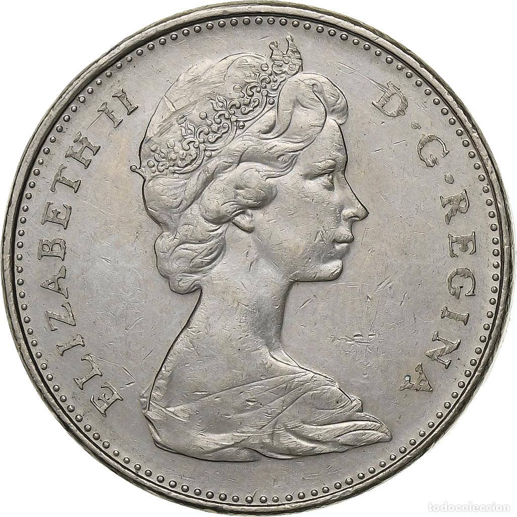 Old Coins of America: [#135476] Canad&aacute;, Elizabeth II, 5 Cents, 1975, Ottawa, N&iacute;quel, EBC