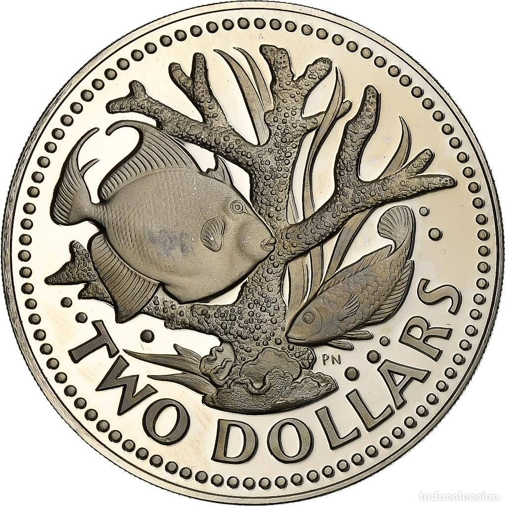 Moedas antigas da Am&eacute;rica: [#1115991] Moneda, Barbados, 2 Dollars, 1973, Franklin Mint, FDC, Cobre - n&iacute;quel, KM:15