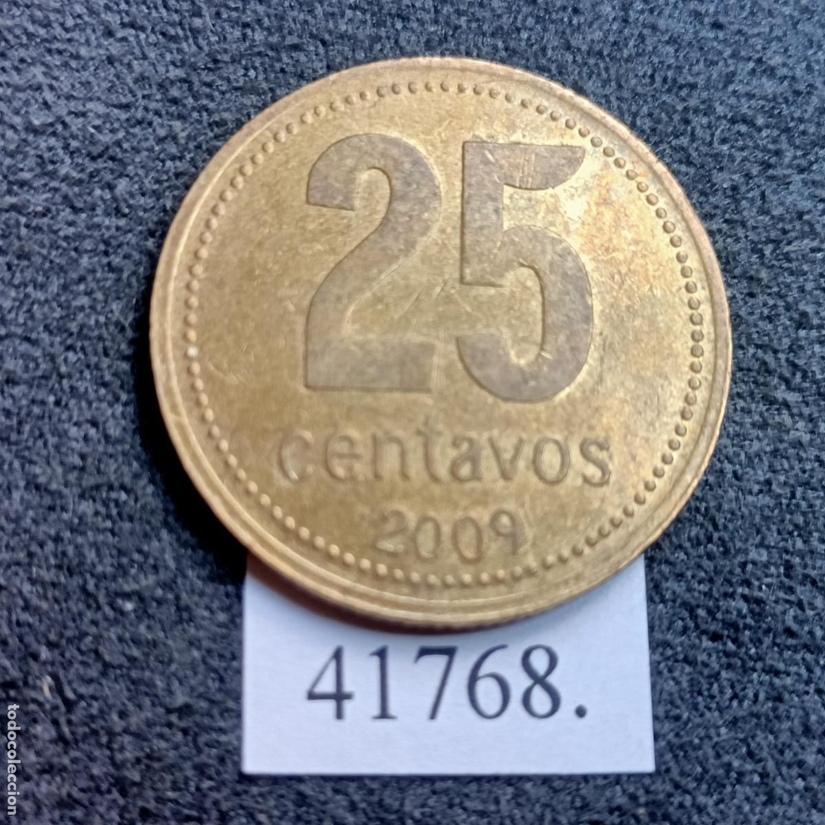 Monedas antiguas de Am&eacute;rica: Argentina 25 centavos 2009, c&eacute;ntimos - Foto 2