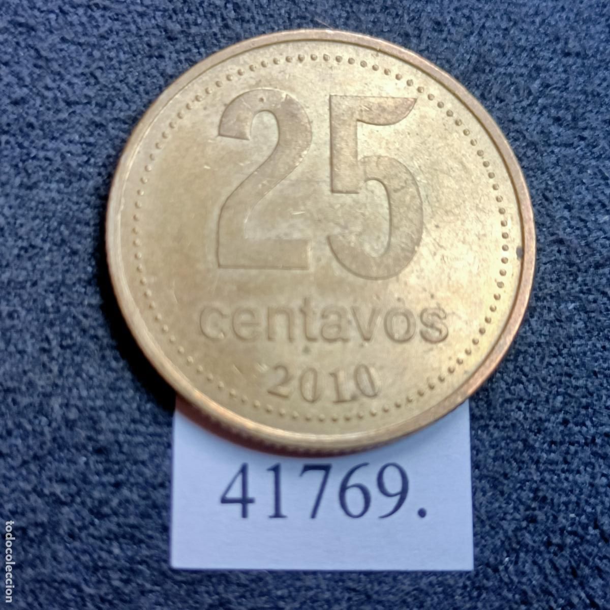Monedas antiguas de Am&eacute;rica: Argentina 25 centavos 2010 , c&eacute;ntimos - Foto 2
