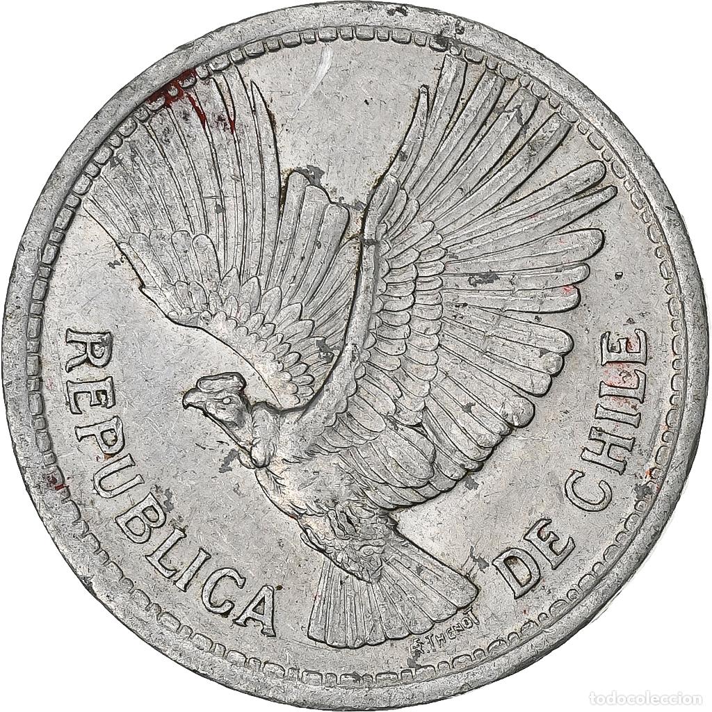 Alte M&uuml;nzen aus Amerika: [#1200998] Chile, 10 Pesos, 1956, Santiago, Aluminio, MBC, KM:181