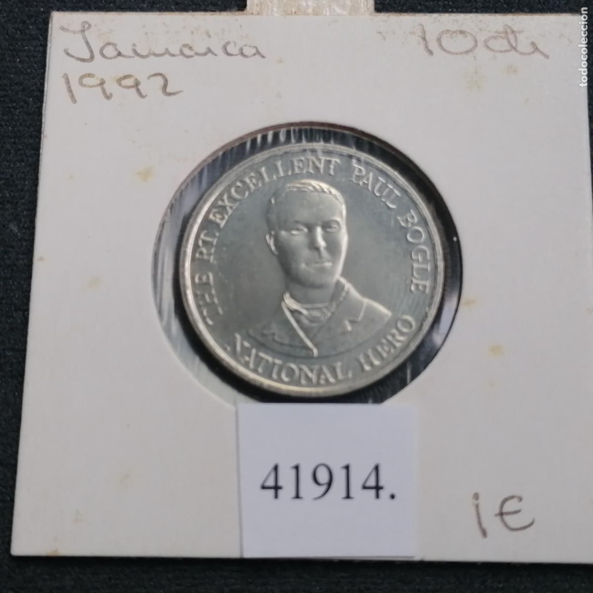 Monedas antiguas de Am&eacute;rica: Jamaica 10 c&eacute;ntimos 1992 - Foto 1