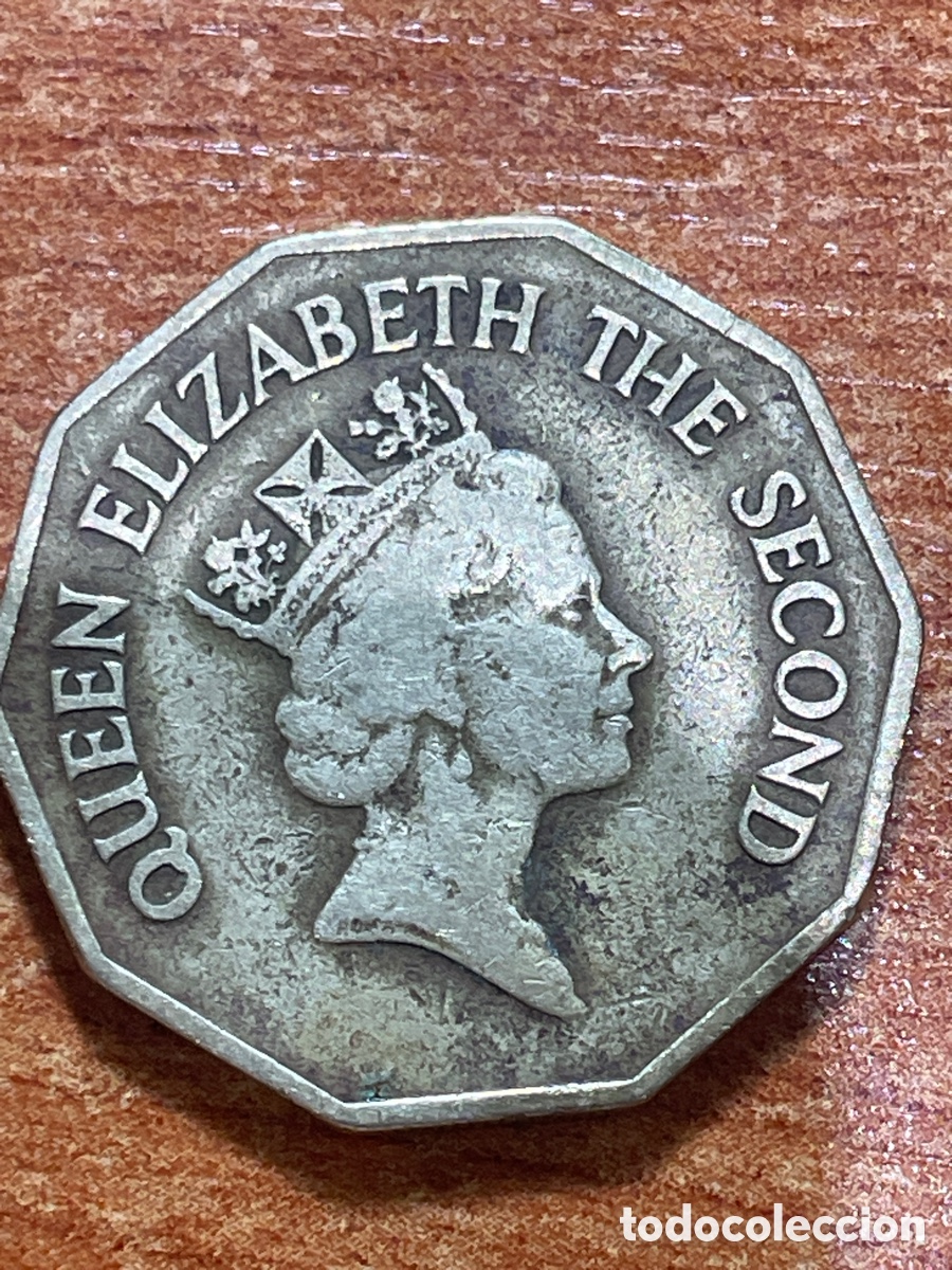 Monedas antiguas de Am&eacute;rica: Moneda 1 d&oacute;lar Belize 1990 - Foto 2