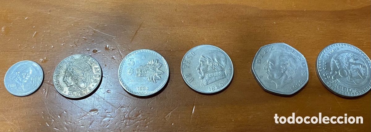 Monedas antiguas de Am&eacute;rica: Monedas antiguas Mexico - Foto 5