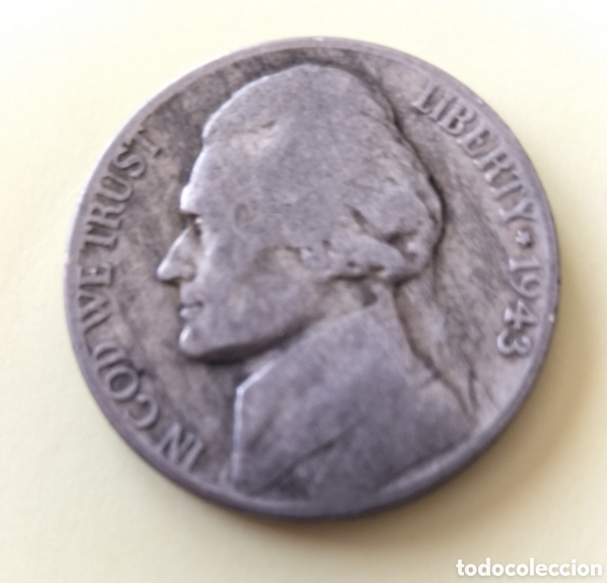 Monedas antiguas de Am&eacute;rica: Moneda Plata 5 Centavos 1943P EEUU - Foto 1