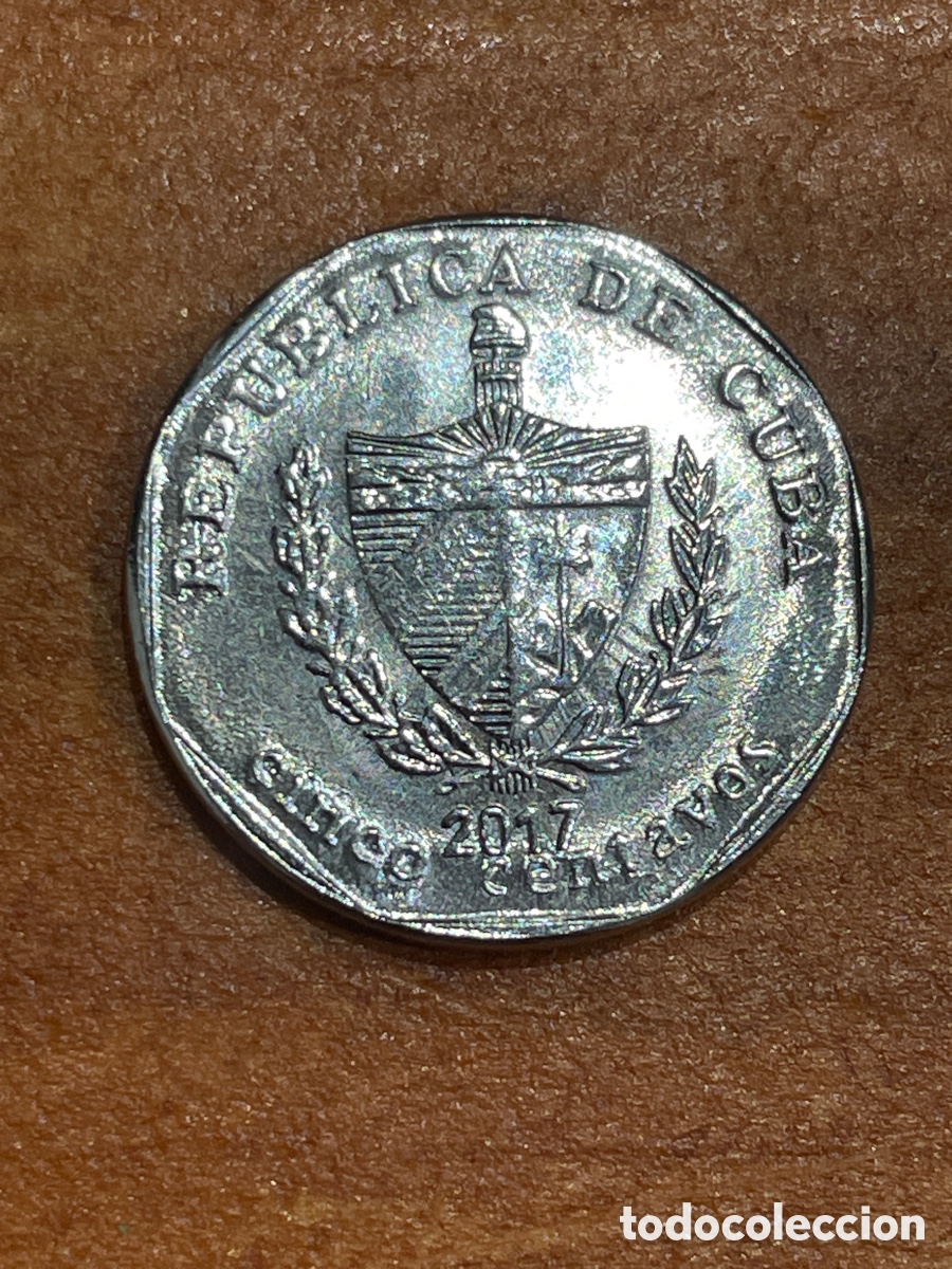 Monedas antiguas de Am&eacute;rica: Moneda 5 centavos Cuba 2017 - Foto 2