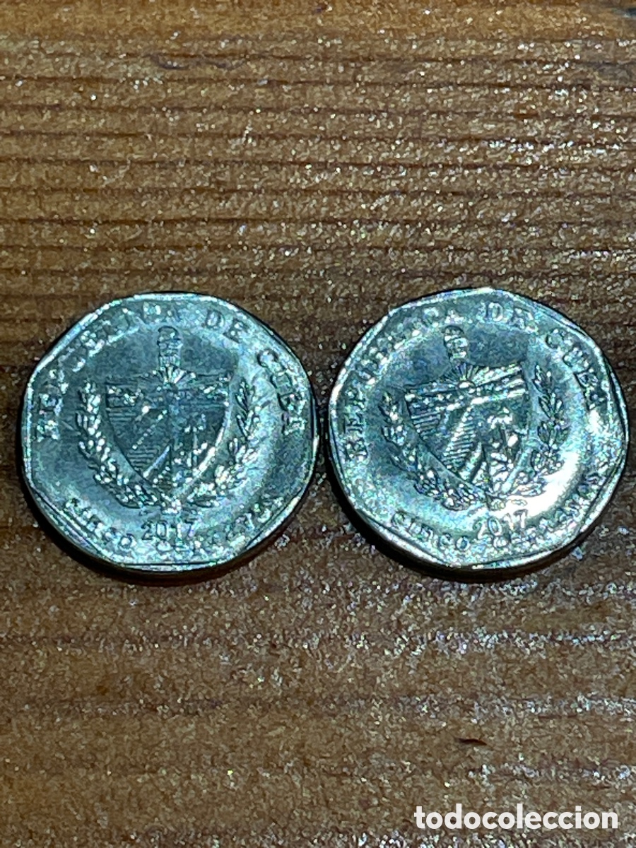 Monedas antiguas de Am&eacute;rica: Moneda 5 centavos Cuba 2017 - Foto 4