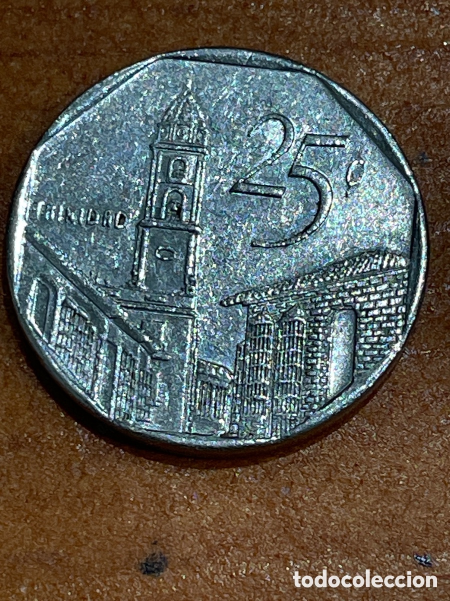 Monedas antiguas de Am&eacute;rica: Moneda 25 centavos Cuba - Foto 1