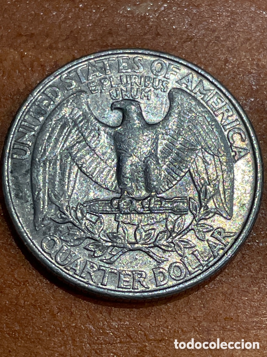 Monedas antiguas de Am&eacute;rica: Moneda cuarto d&oacute;lar 1995 - Foto 2