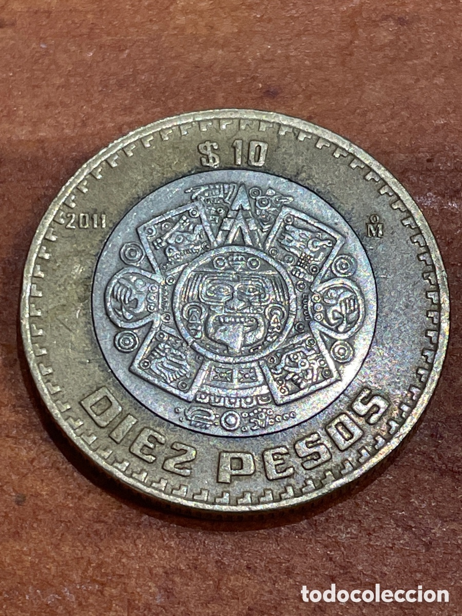 Monedas antiguas de Am&eacute;rica: Moneda 10 pesos M&eacute;xico 2011 - Foto 1