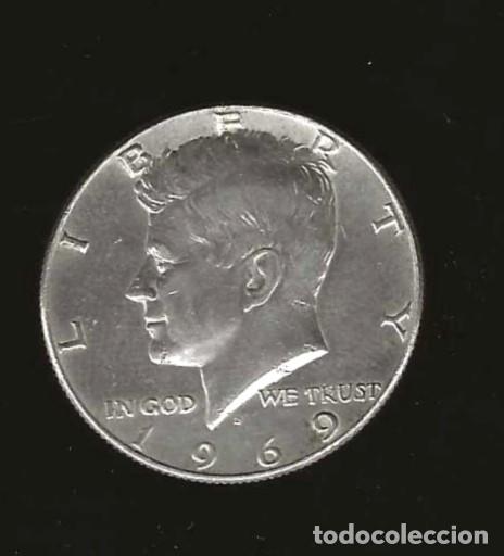Monedas antiguas de Am&eacute;rica: 1/2 DOLAR -- KENNEDY 1969 - Foto 1