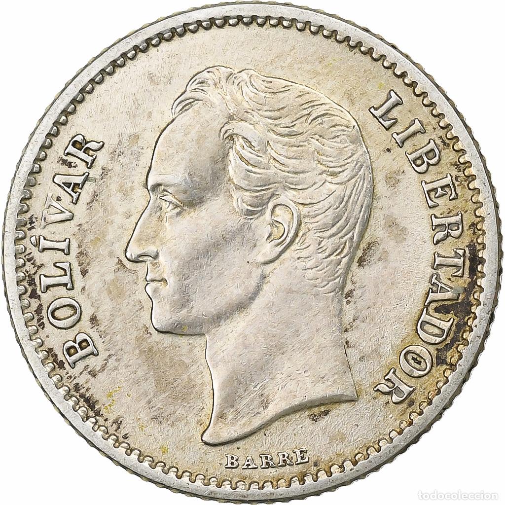 Moedas antigas da Am&eacute;rica: [#1201082] Venezuela, 25 Centimos, 1935, Plata, MBC+, KM:20