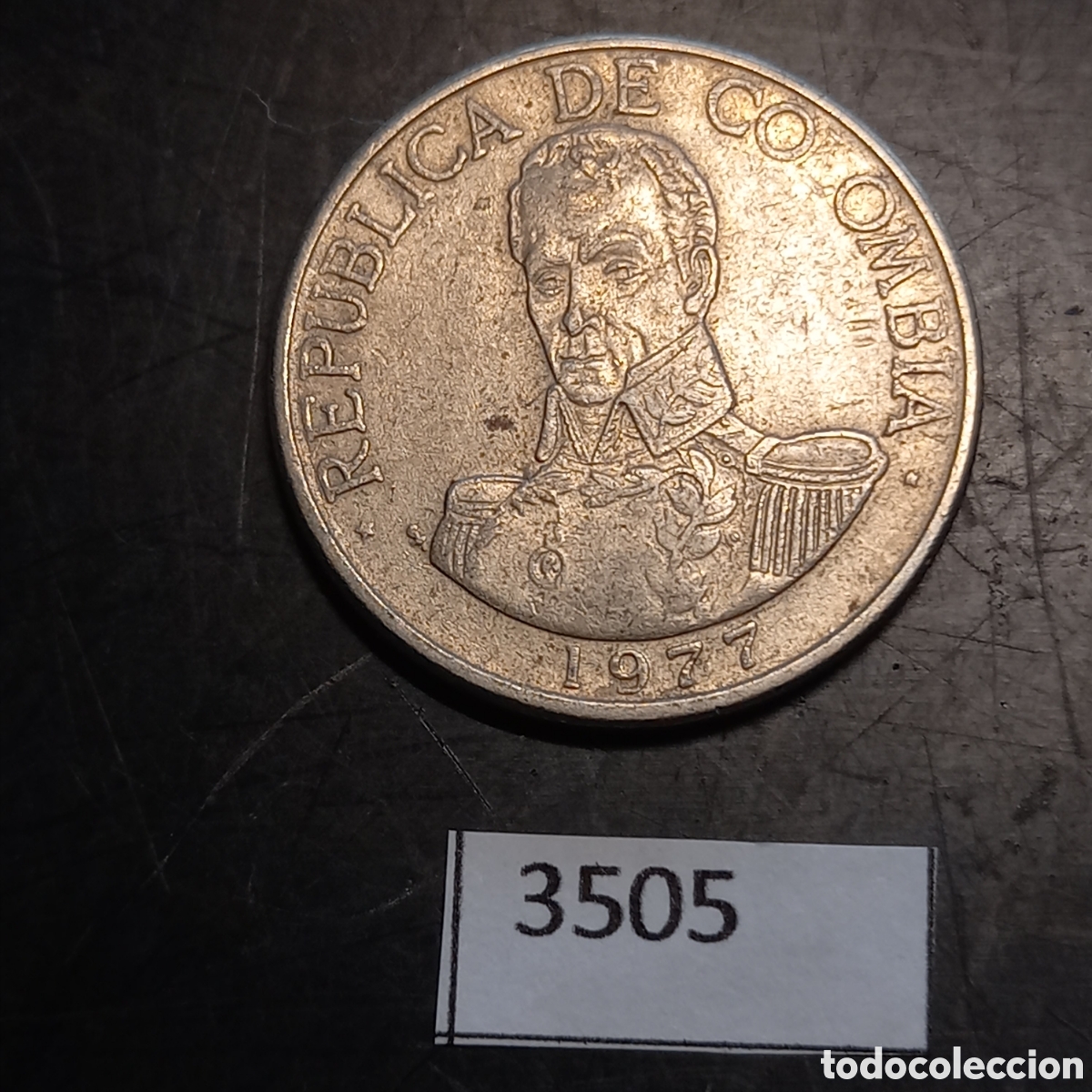 Monete antiche di America: Colombia 1 peso 1977