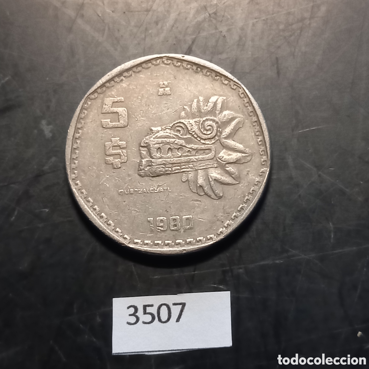 Old Coins of America: M&eacute;xico cinco pesos 1980