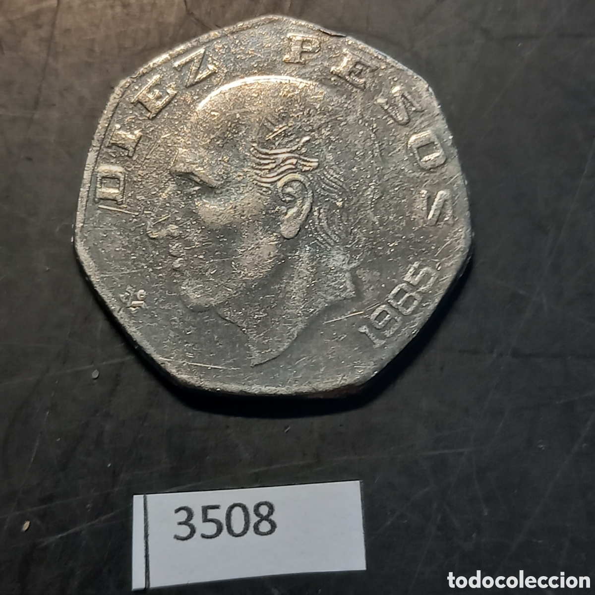 Old Coins of America: M&eacute;xico diez pesos 1985