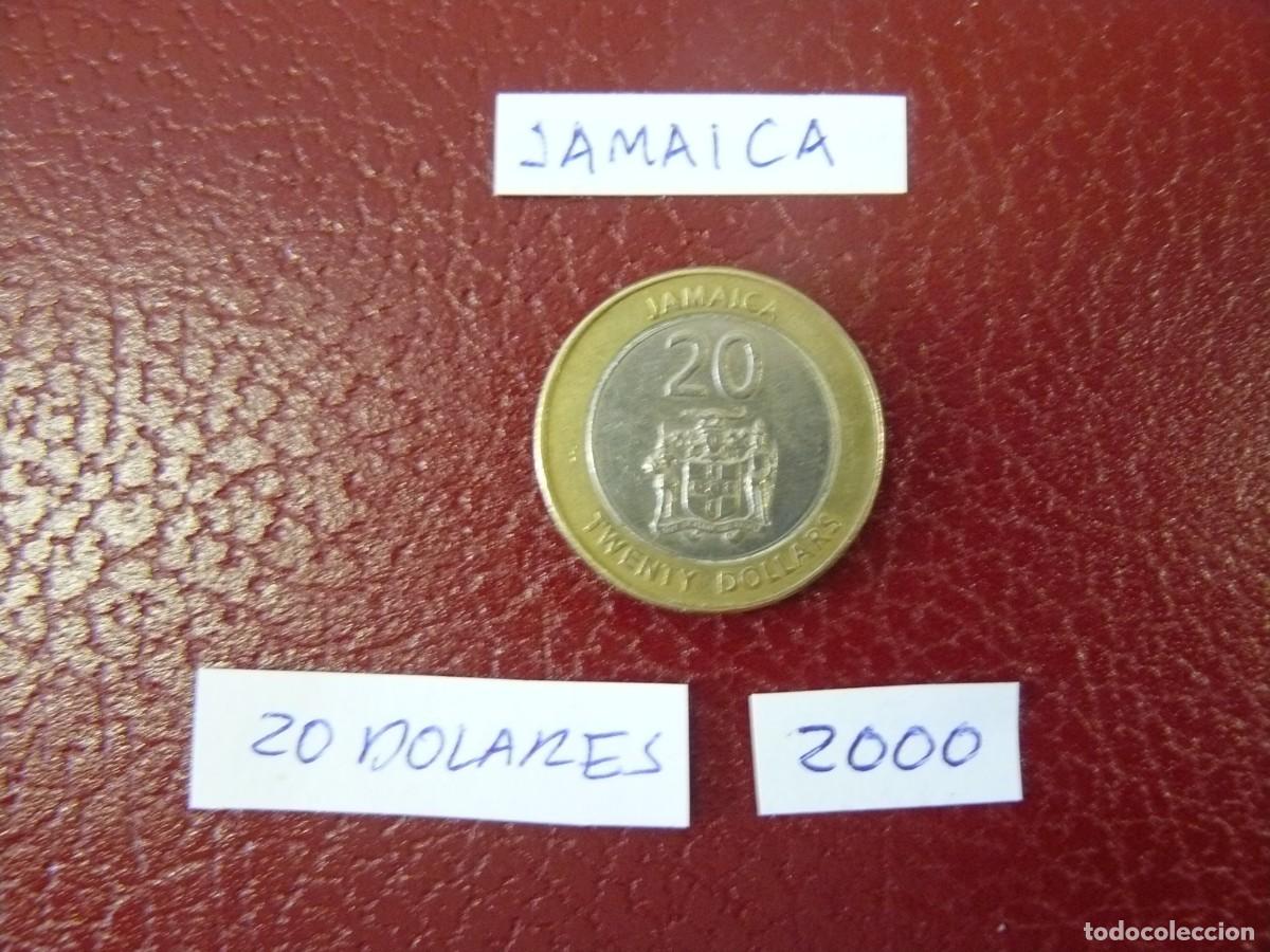 Monedas antiguas de Am&eacute;rica: Moneda de Jamaica 20 Dolares 2000 - Foto 2