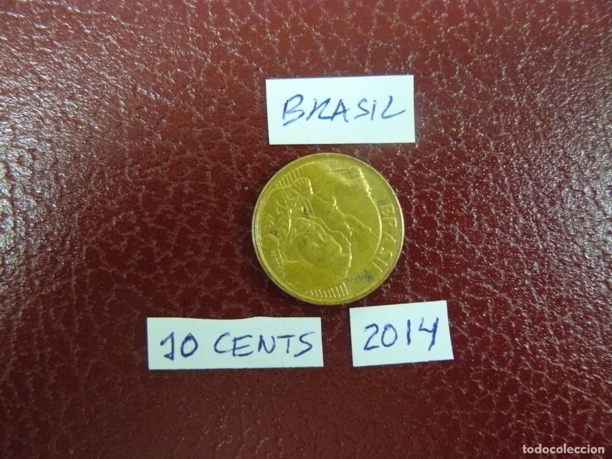 Monedas antiguas de Am&eacute;rica: Moneda de Brasil 10 Cents 2014 - Foto 1