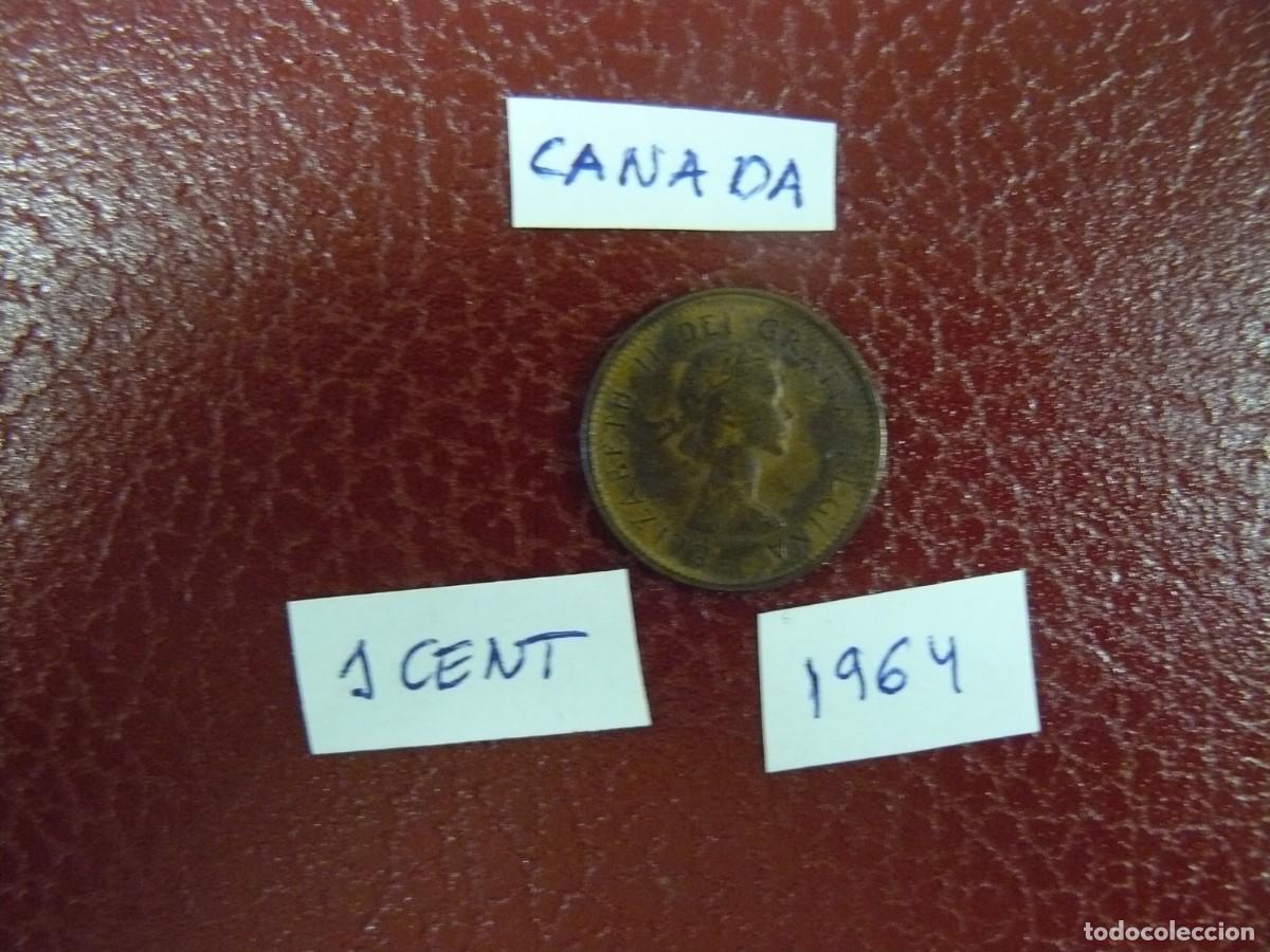 Monedas antiguas de Am&eacute;rica: Moneda de Canada 1 Cent 1964 - Foto 1