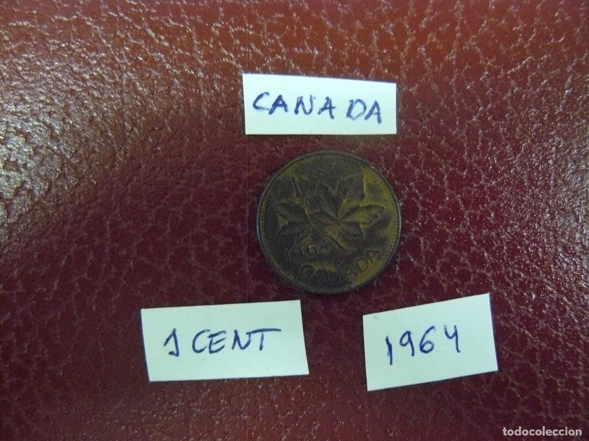 Monedas antiguas de Am&eacute;rica: Moneda de Canada 1 Cent 1964 - Foto 2