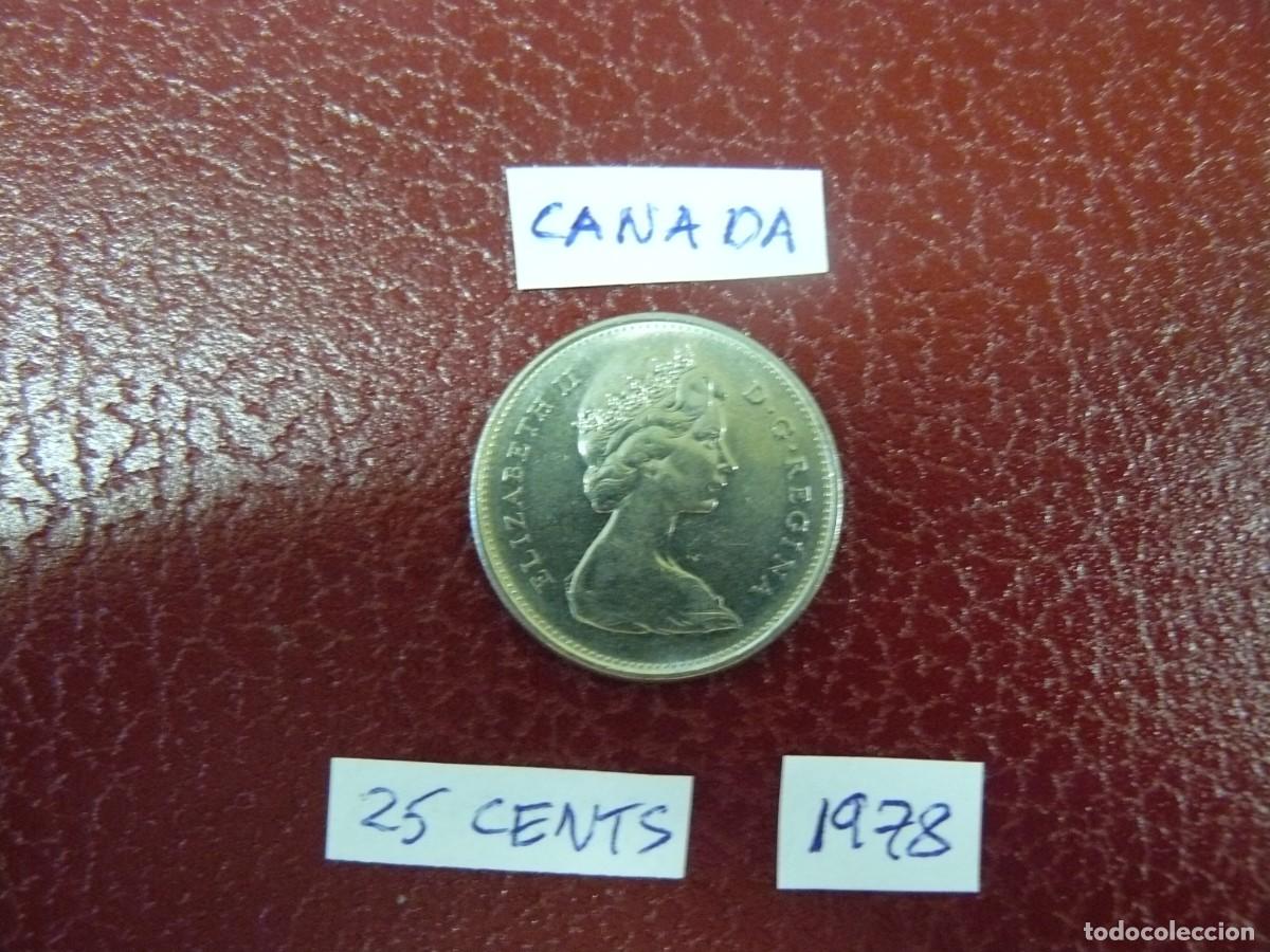 Monedas antiguas de Am&eacute;rica: Moneda de Canada 25 Cents 1978 - Foto 1