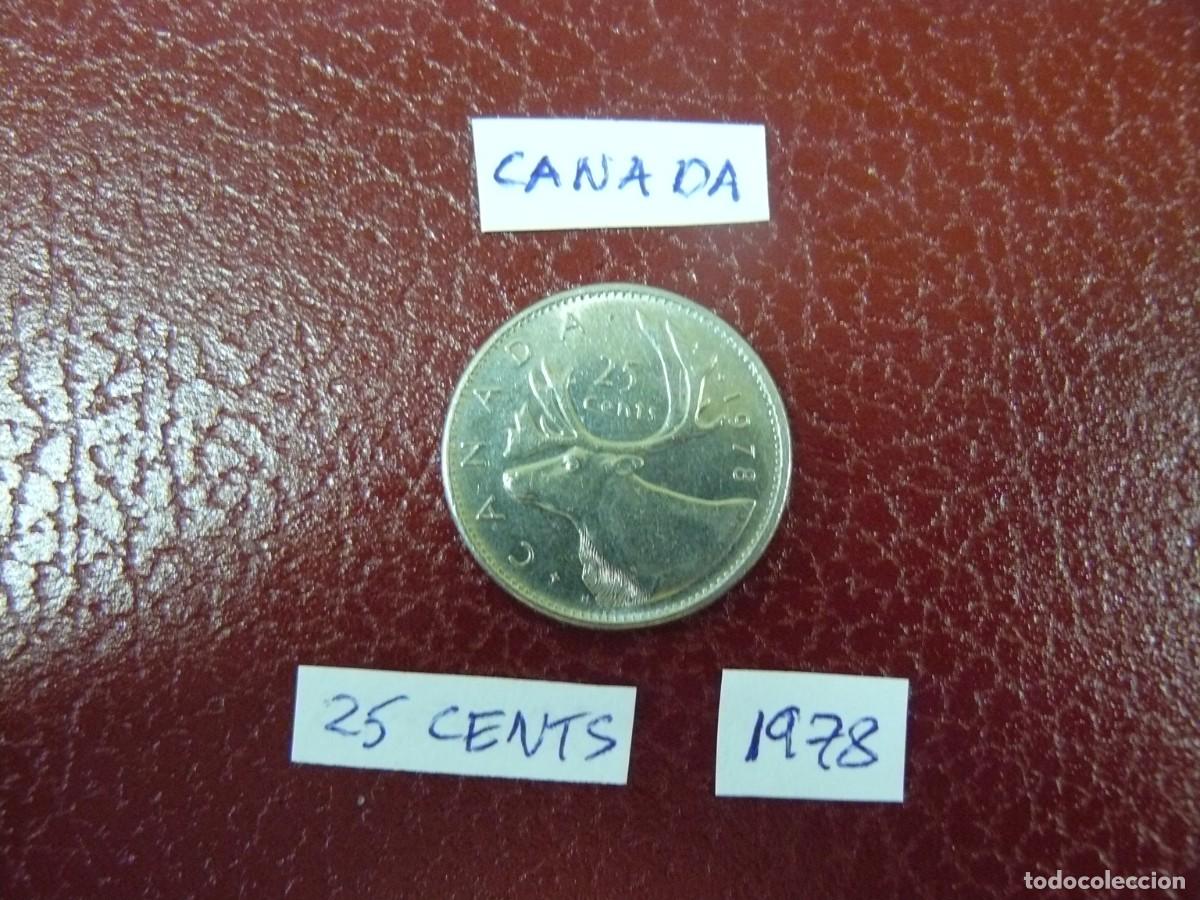 Monedas antiguas de Am&eacute;rica: Moneda de Canada 25 Cents 1978 - Foto 2