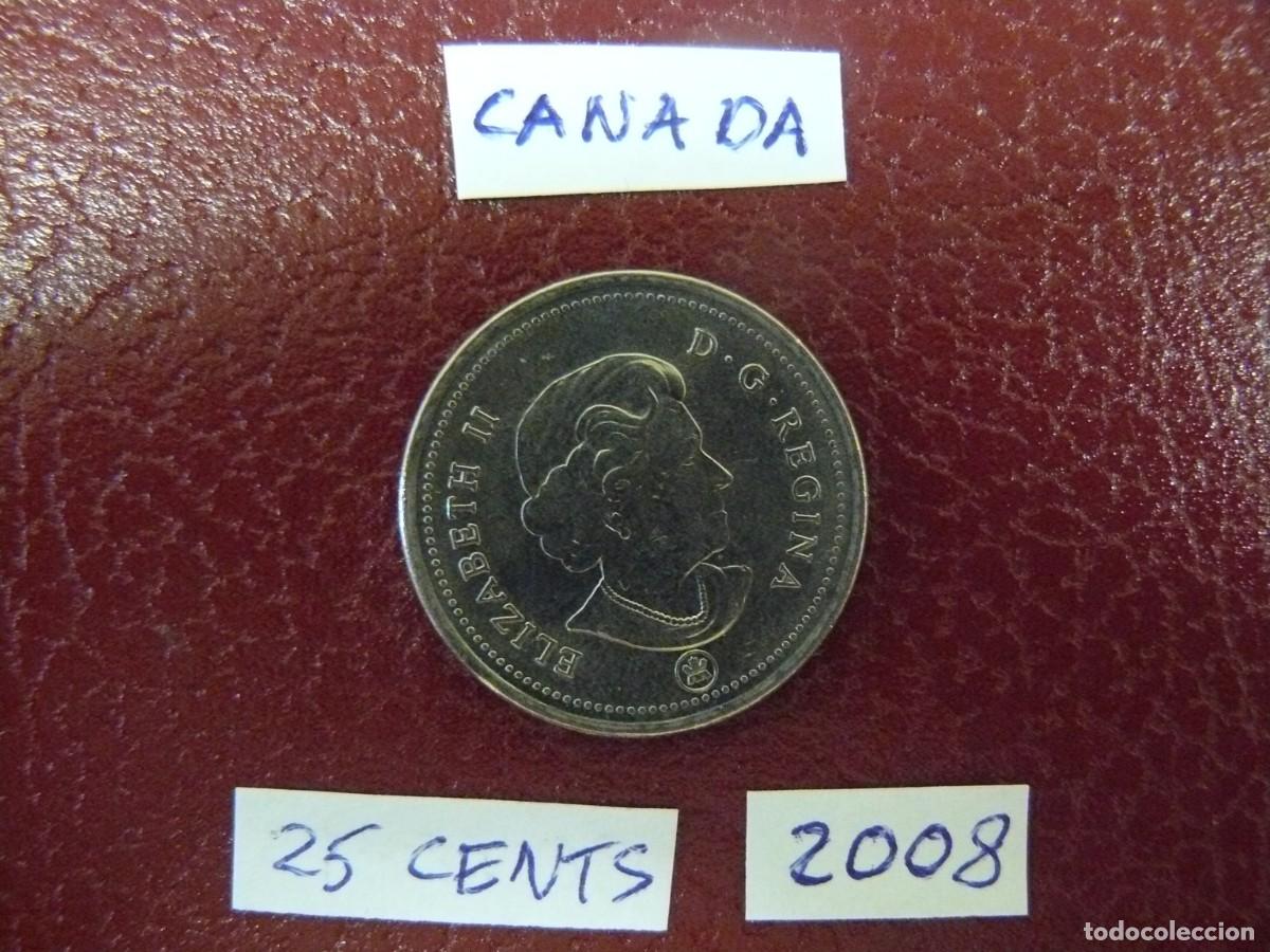 Monedas antiguas de Am&eacute;rica: Moneda de Canada 25 Cents 2008 - Foto 1