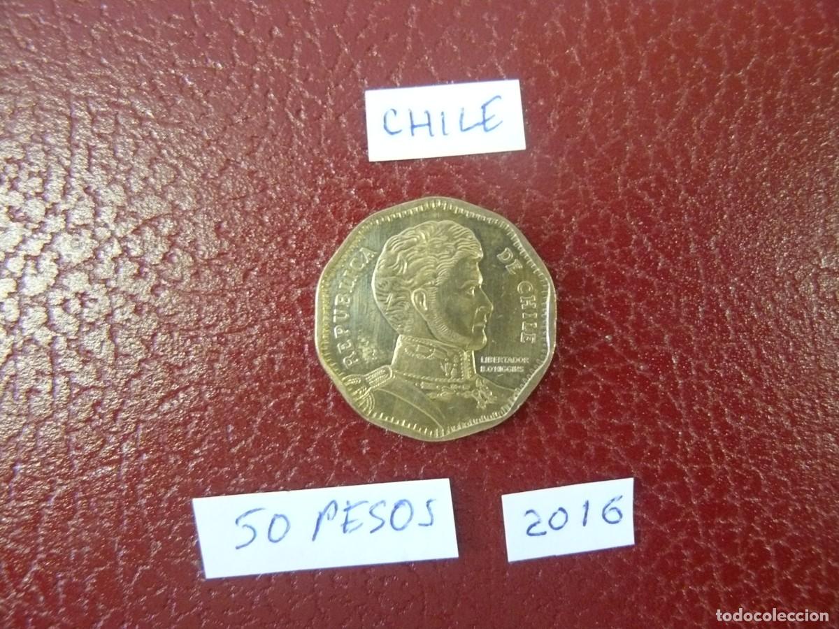 Monedas antiguas de Am&eacute;rica: Moneda de Chile 50 Pesos 2016 - Foto 1