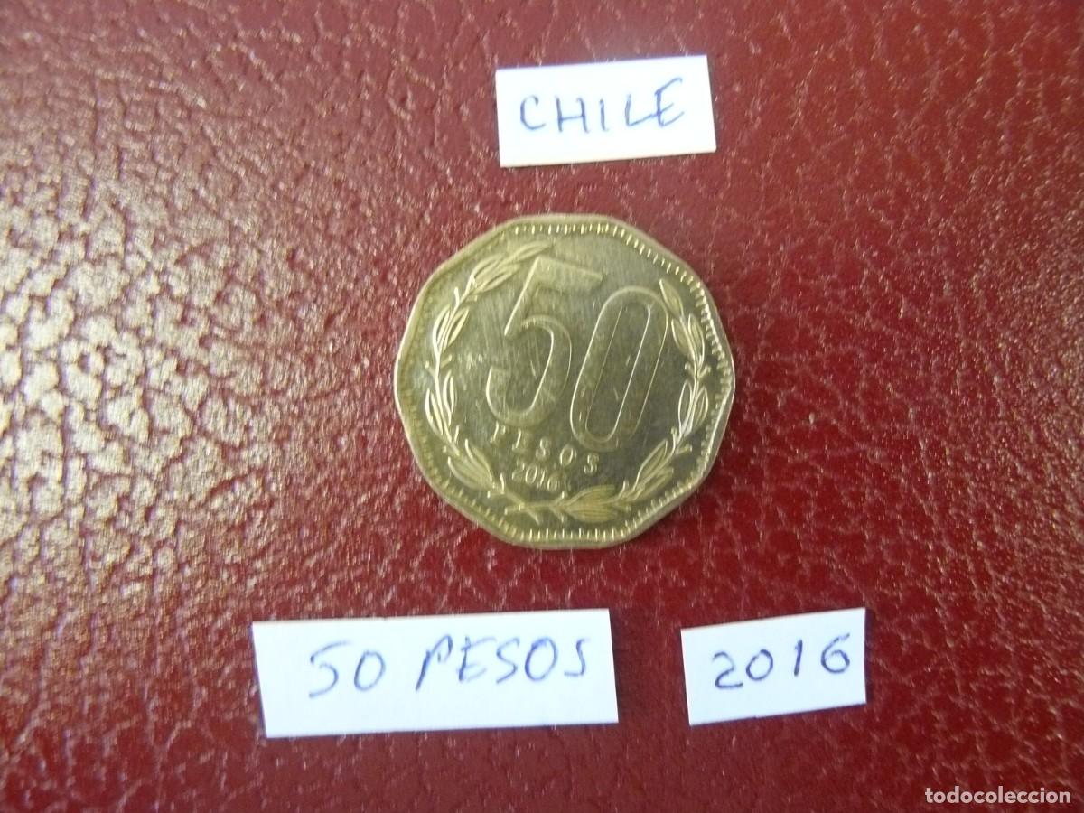 Monedas antiguas de Am&eacute;rica: Moneda de Chile 50 Pesos 2016 - Foto 2