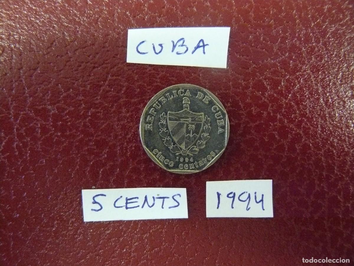 Monedas antiguas de Am&eacute;rica: Moneda de Cuba 5 Cents 1994 - Foto 1