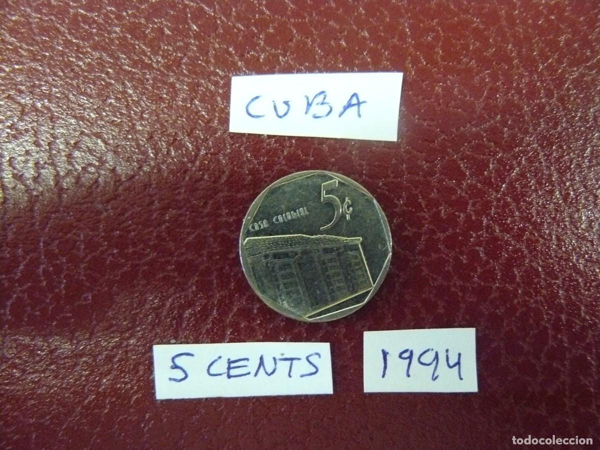 Monedas antiguas de Am&eacute;rica: Moneda de Cuba 5 Cents 1994 - Foto 2