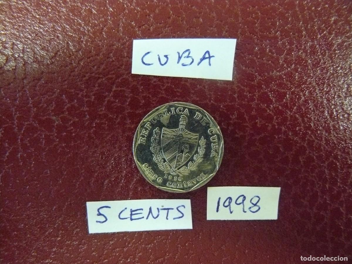 Monedas antiguas de Am&eacute;rica: Moneda de Cuba 5 Cents 1998 - Foto 1