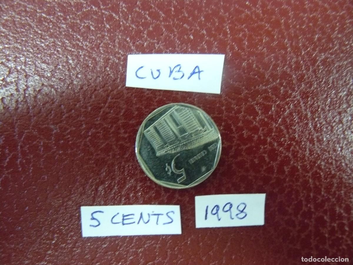 Monedas antiguas de Am&eacute;rica: Moneda de Cuba 5 Cents 1998 - Foto 2