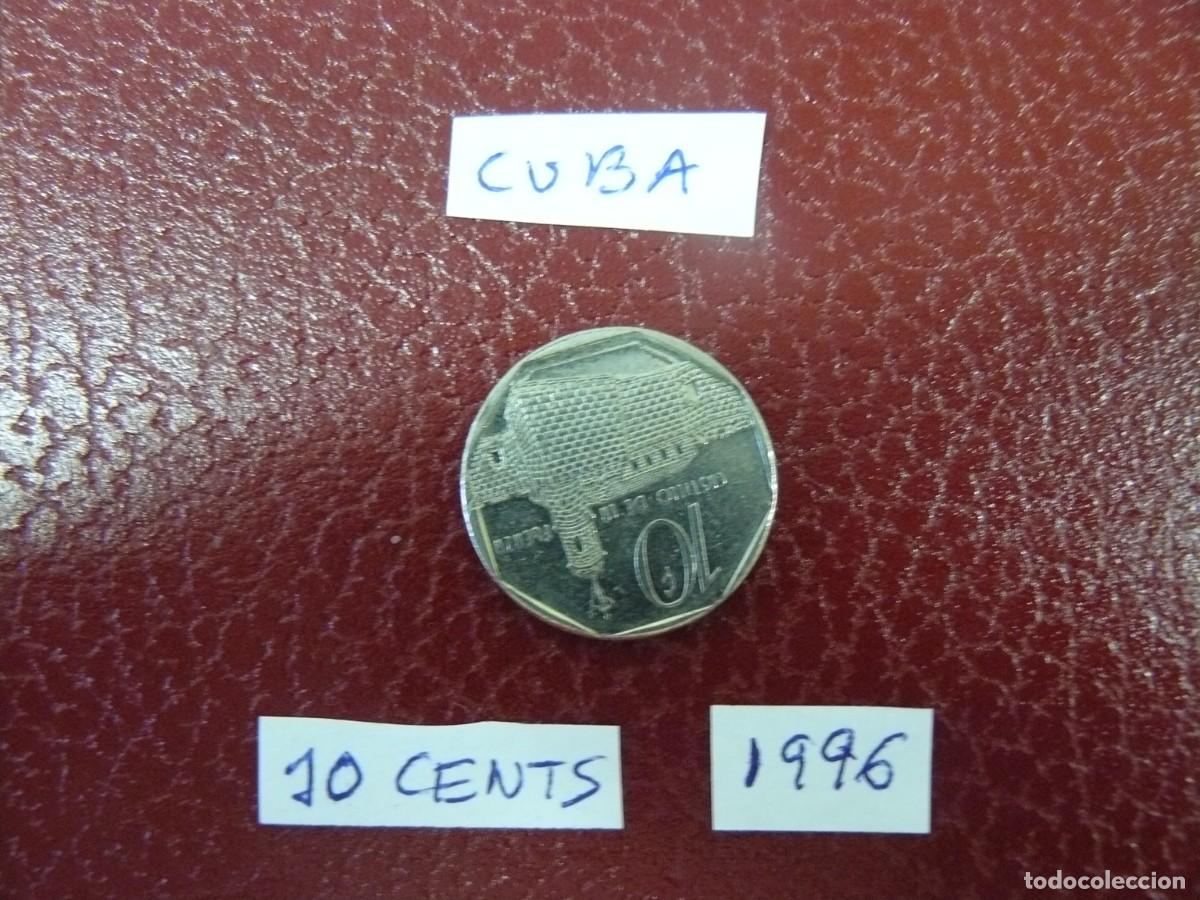 Monedas antiguas de Am&eacute;rica: Moneda de Cuba 10 Cents 1996 - Foto 2