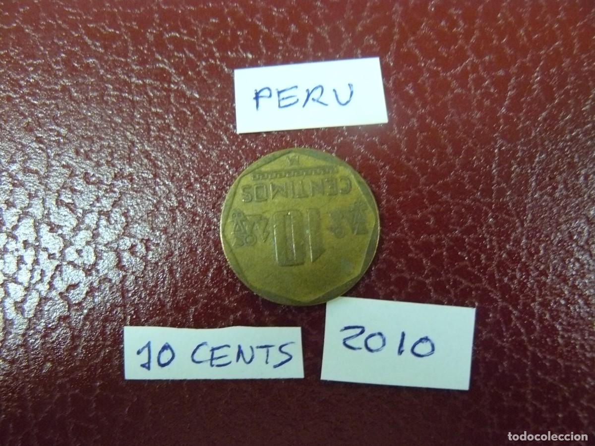 Monedas antiguas de Am&eacute;rica: Moneda de Peru 10 Cents 2010 - Foto 2
