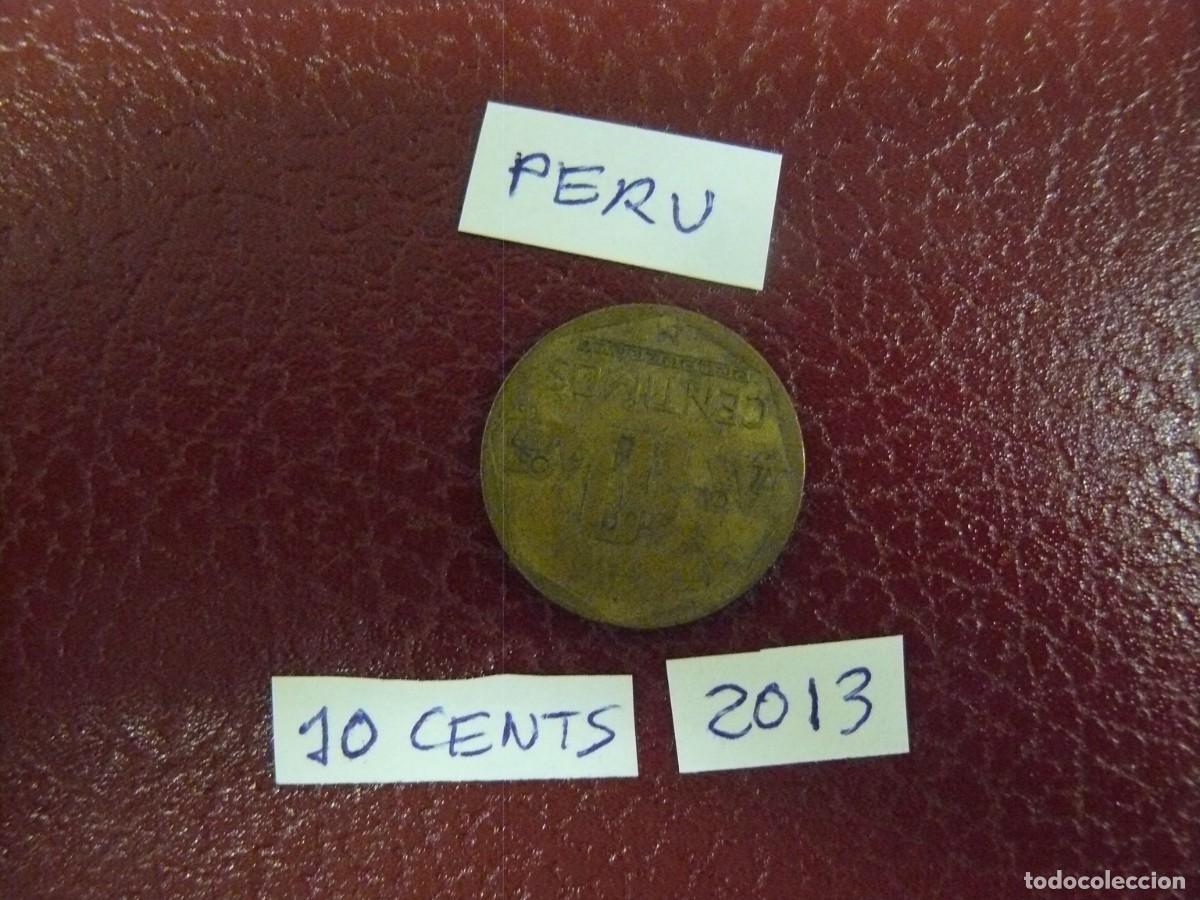 Monedas antiguas de Am&eacute;rica: Moneda de Peru 10 Cents 2013 - Foto 2