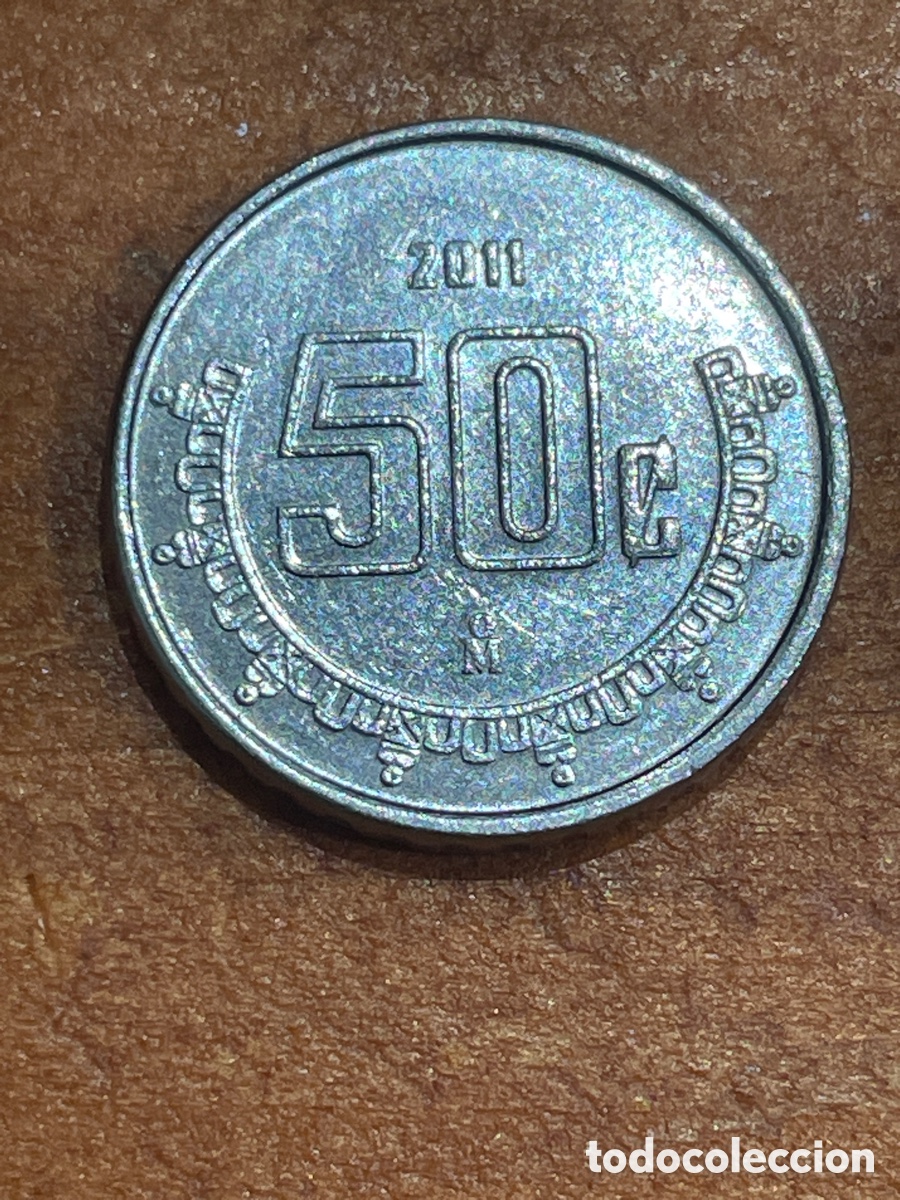 Monedas antiguas de Am&eacute;rica: Moneda 50 centavos mexicanos 2011 - Foto 1
