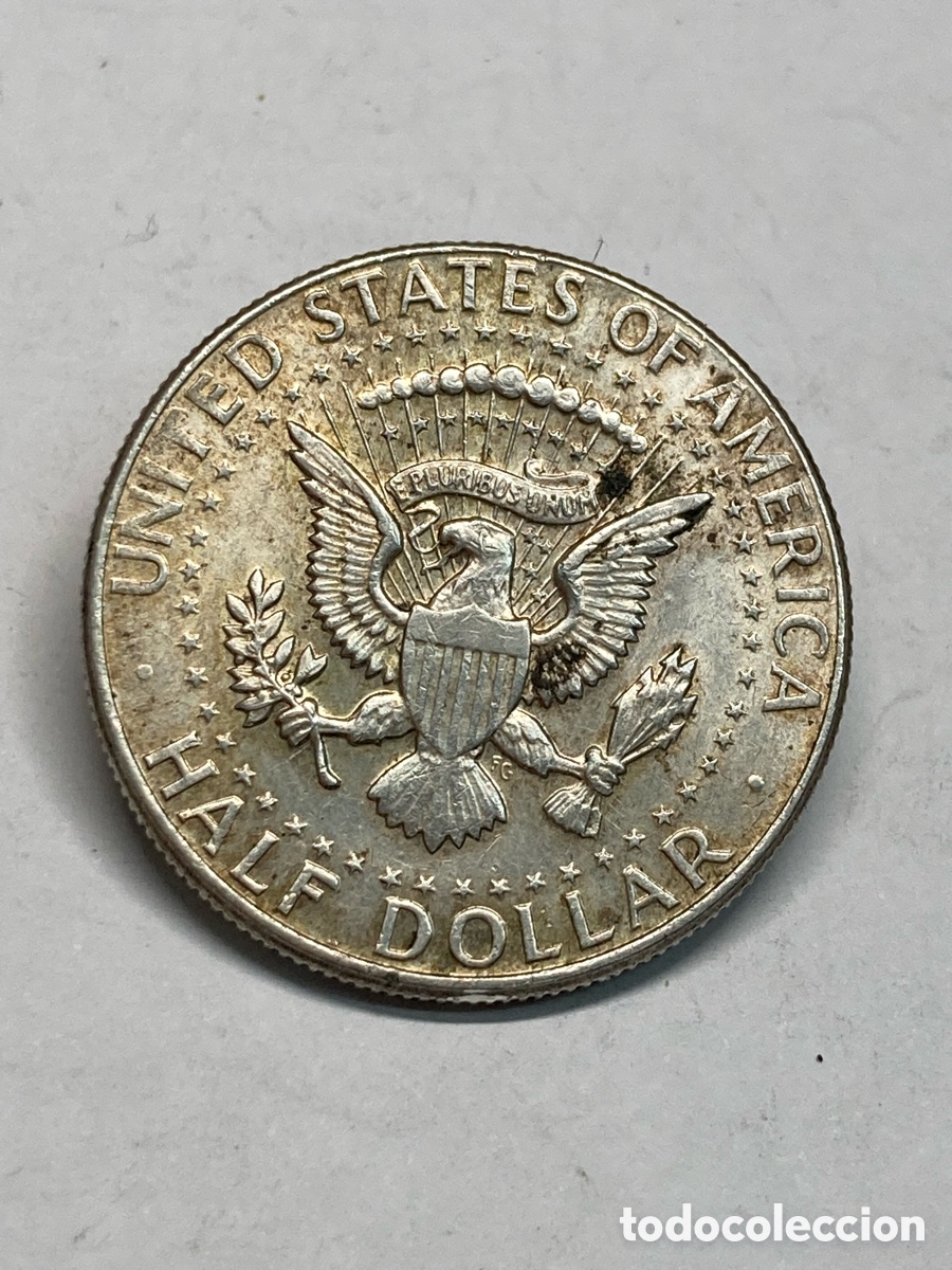 Monedas antiguas de Am&eacute;rica: Moneda de plata Half Dollar 1964 L55 - Foto 1