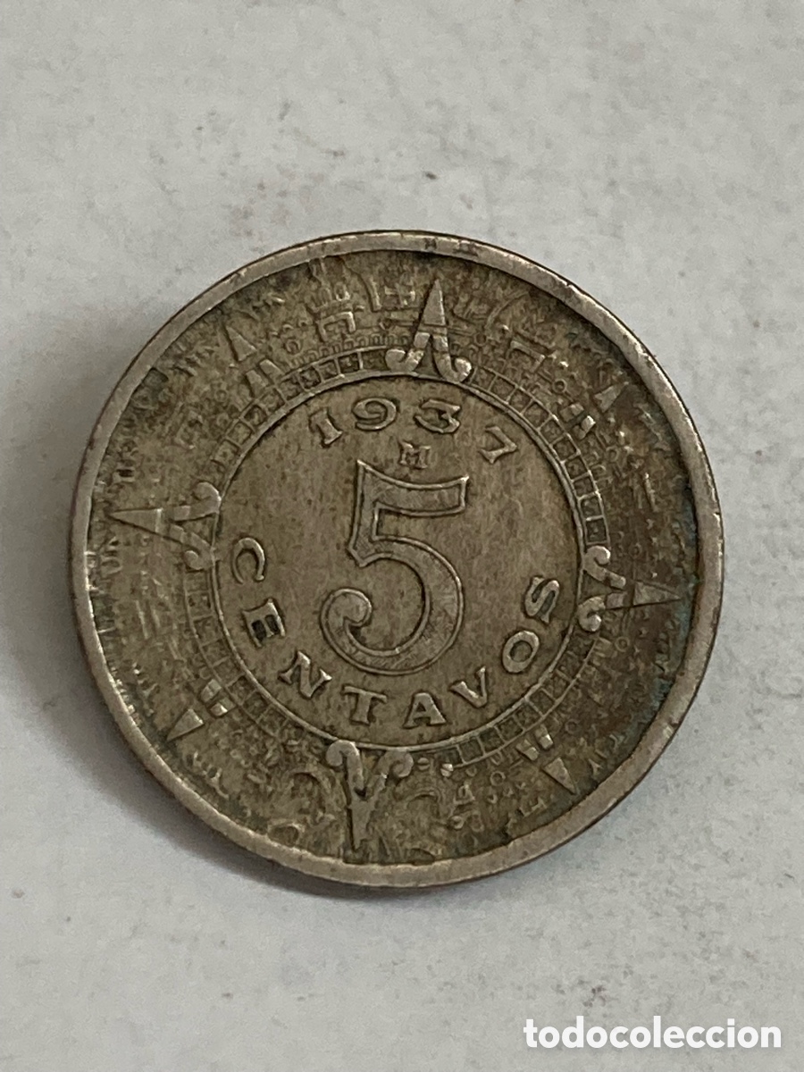 Monedas antiguas de Am&eacute;rica: Moneda 5 centavos 1937 M49 - Foto 1