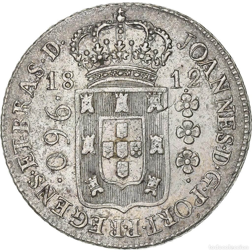 Moedas antigas da Am&eacute;rica: [#1507075] Brasil, Jo&atilde;o VI, 960 Reis, 1812, Bahia, Overstruck, Plata, MBC, KM:307.1