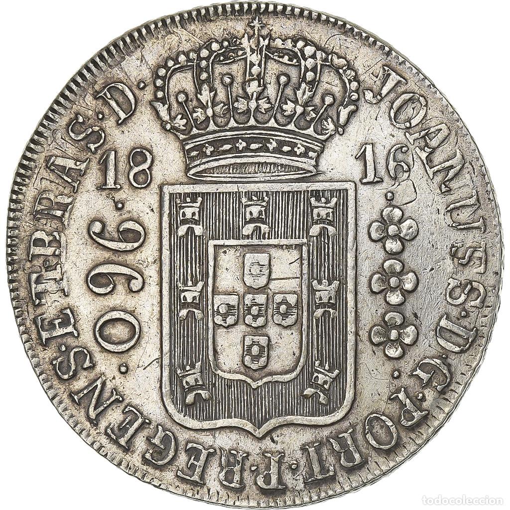 Alte M&uuml;nzen aus Amerika: [#1507081] Brasil, Jo&atilde;o VI, 960 Reis, 1816, Rio de Janeiro, Overstruck, Plata, MBC+