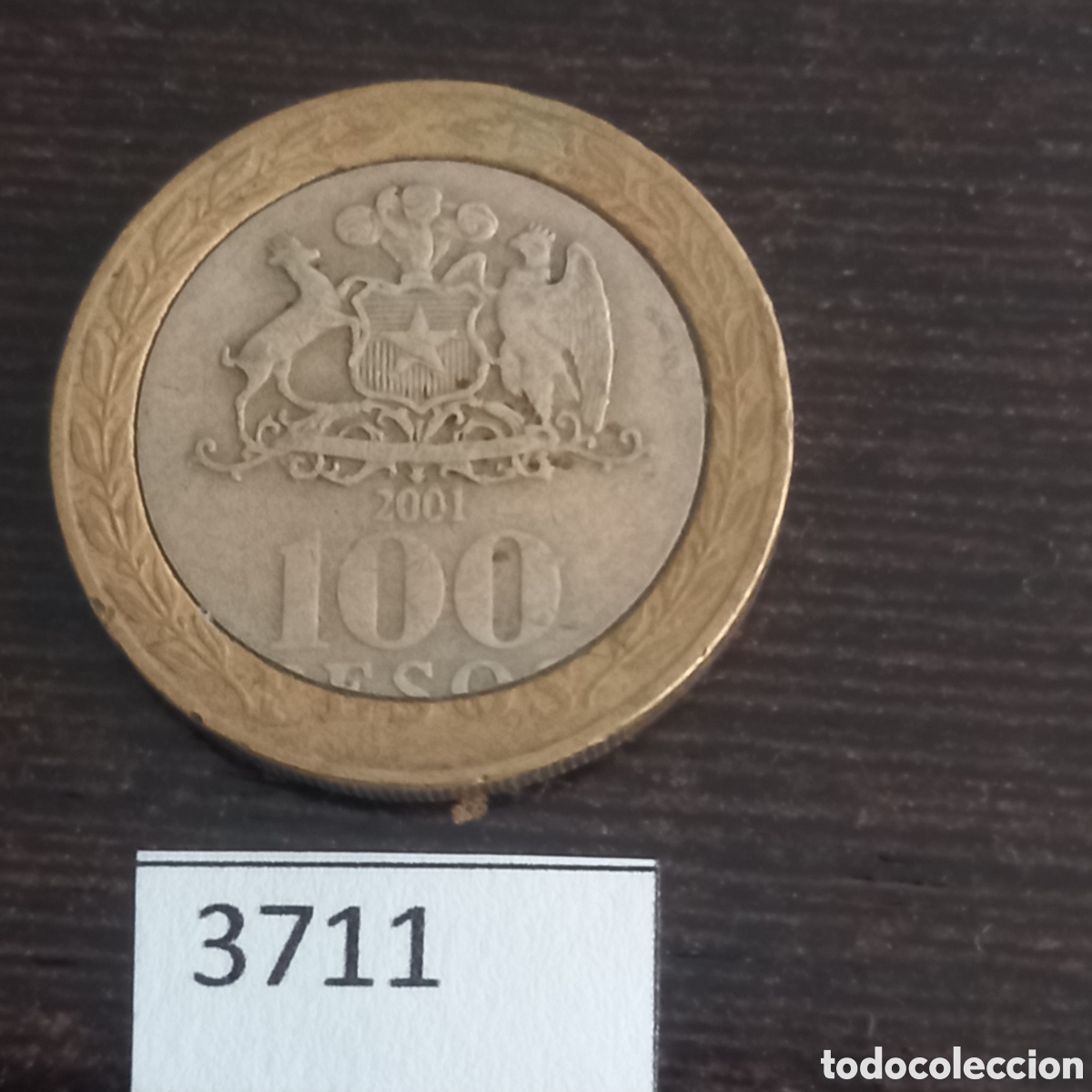 Monedas antiguas de Am&eacute;rica: Chile 100 pesos 2001 - Foto 2