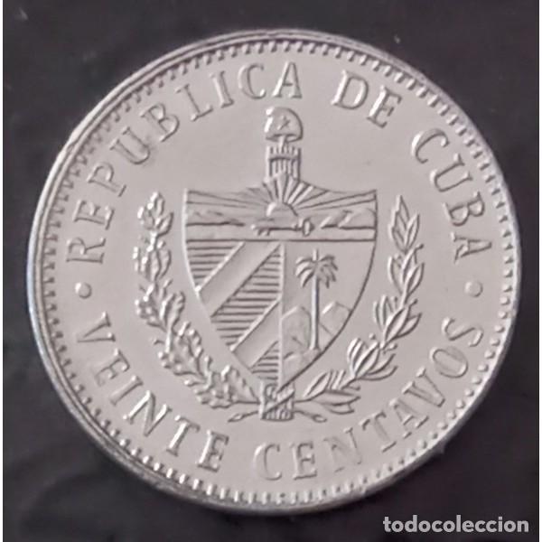 Monedas antiguas de Am&eacute;rica: Moneda CUBA 20 CENTIMOS 2021 SC - Foto 2
