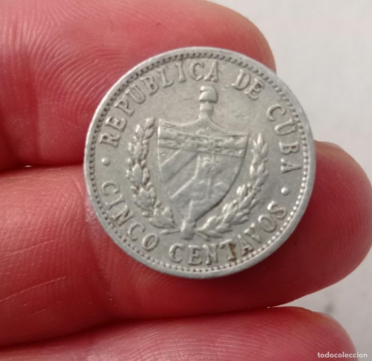 Monedas antiguas de Am&eacute;rica: Moneda 5 centavos 1966 Cuba - Foto 2