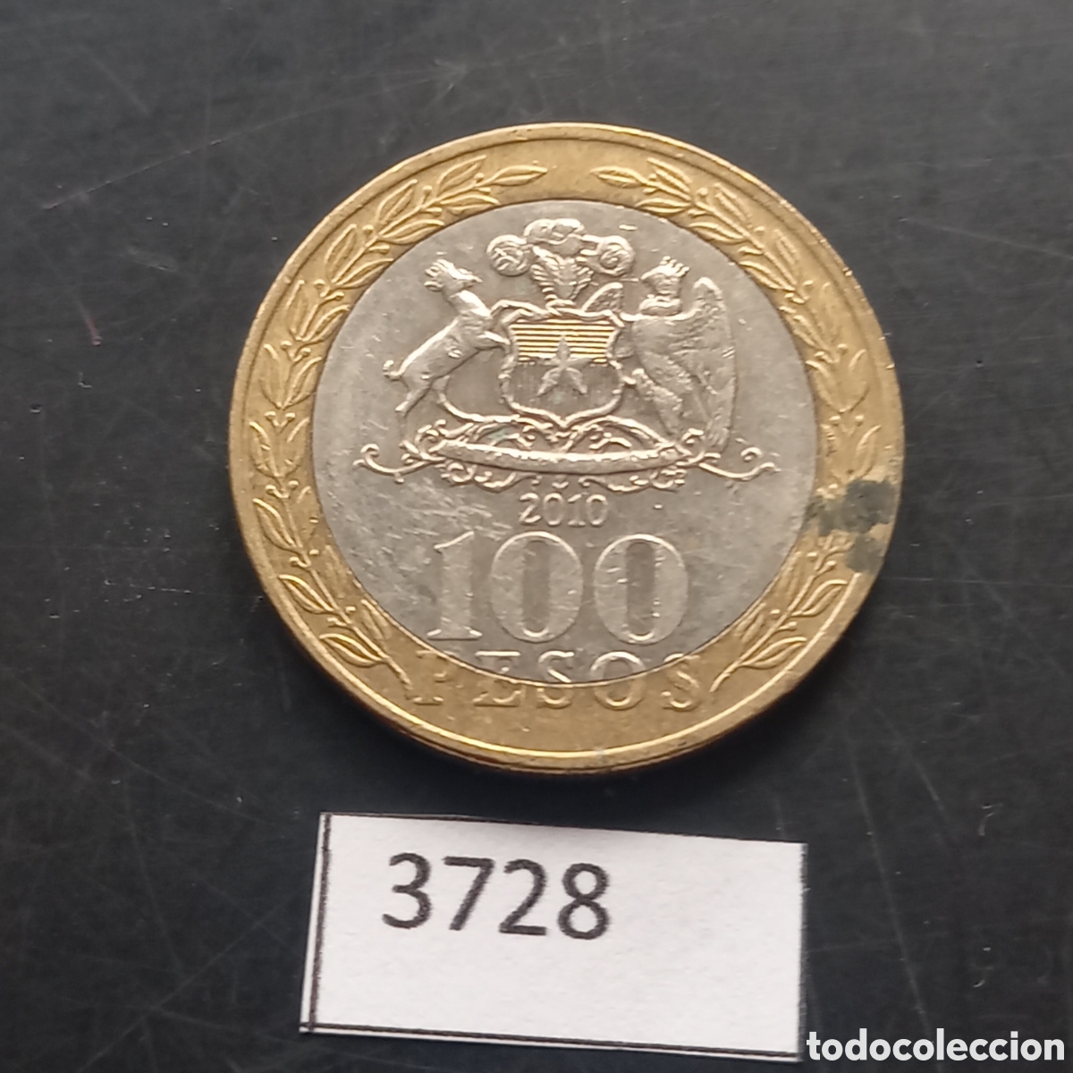Monedas antiguas de Am&eacute;rica: Chile 100 pesos 2010 - Foto 2