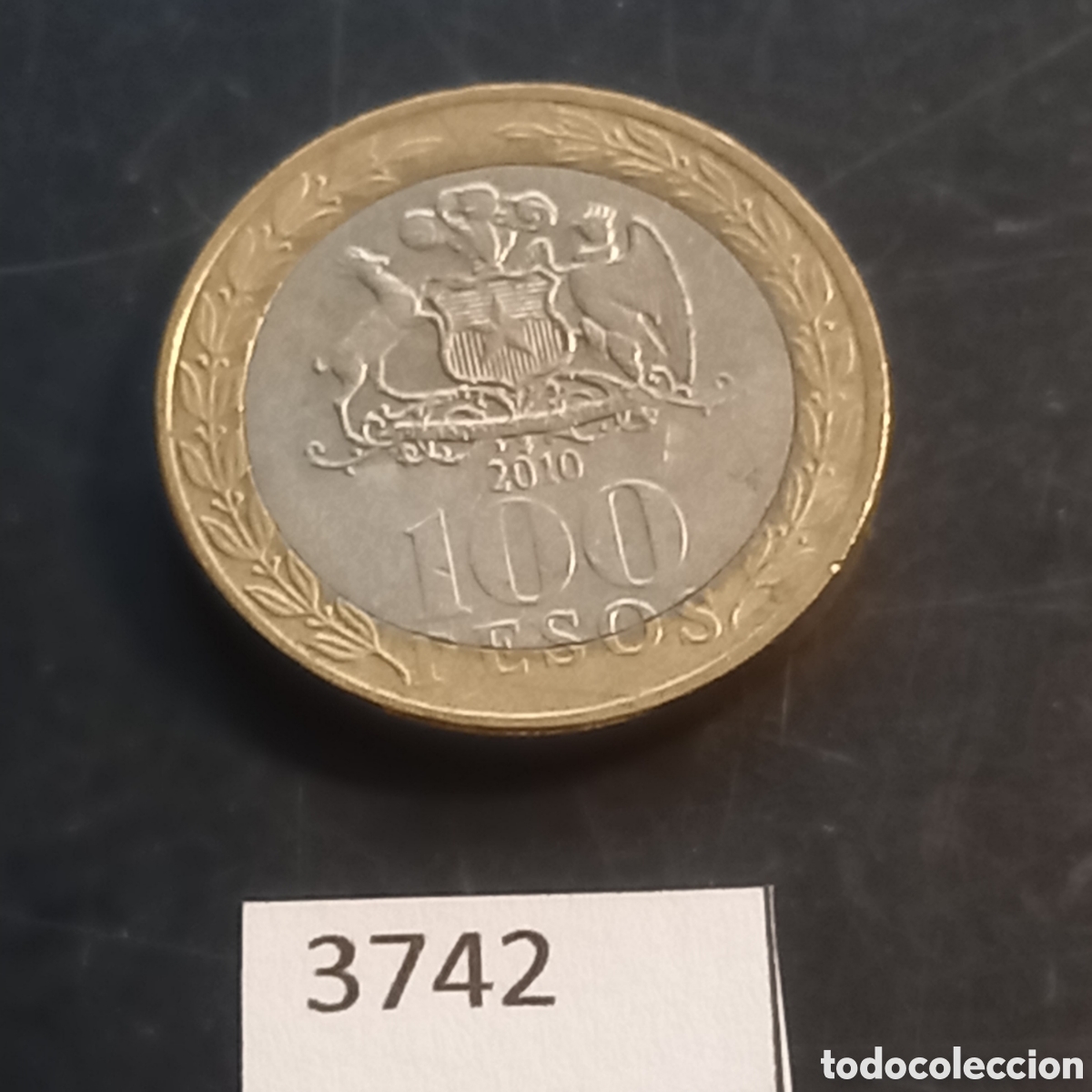 Monedas antiguas de Am&eacute;rica: Chile 100 pesos 2010 - Foto 2