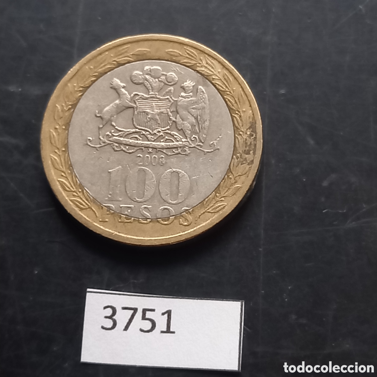 Monedas antiguas de Am&eacute;rica: Chile 100 pesos 2008 - Foto 2