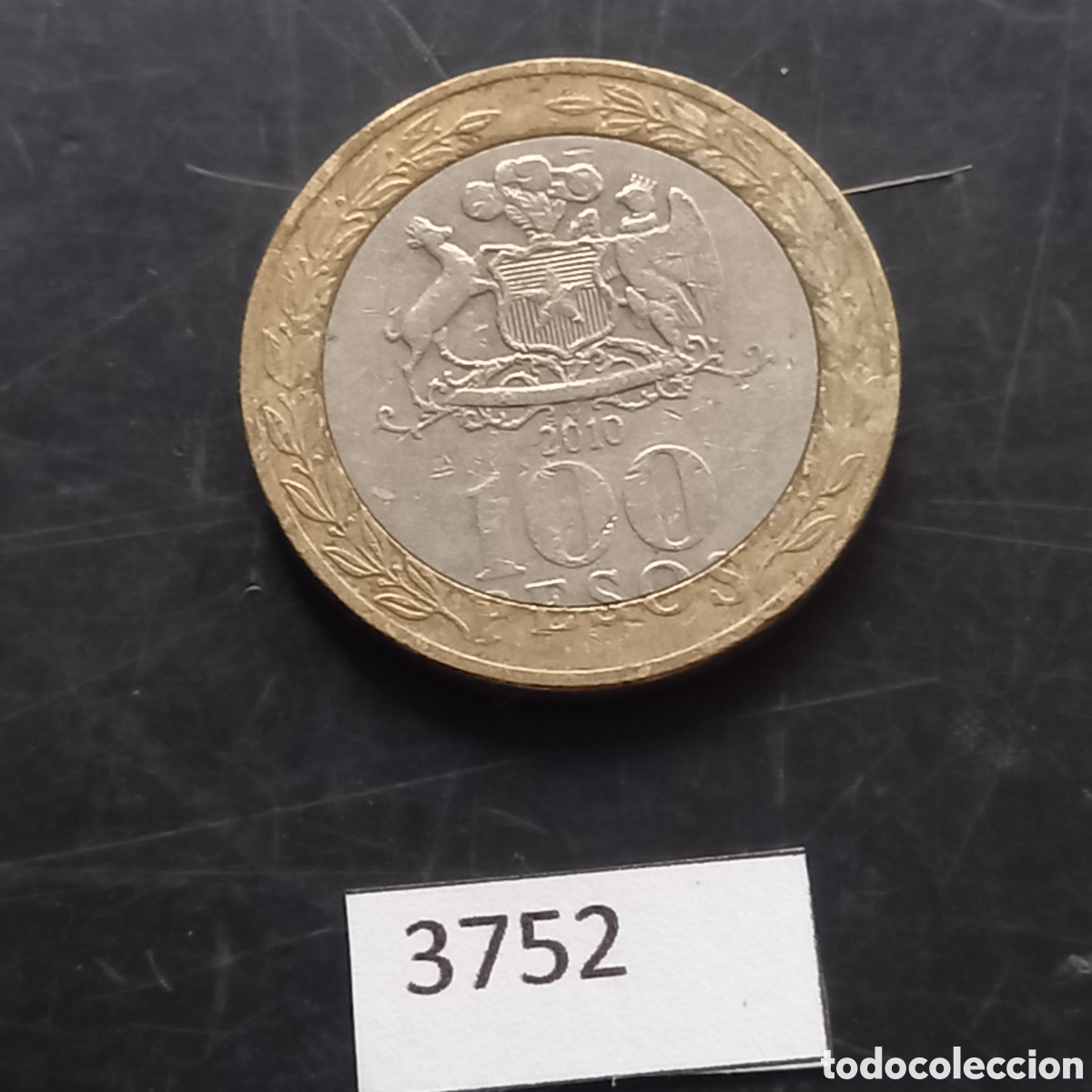 Monedas antiguas de Am&eacute;rica: Chile 100 pesos 2010 - Foto 2